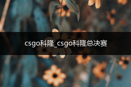 csgo科隆_csgo科隆总决赛