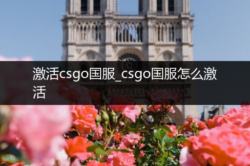 激活csgo国服_csgo国服怎么激活