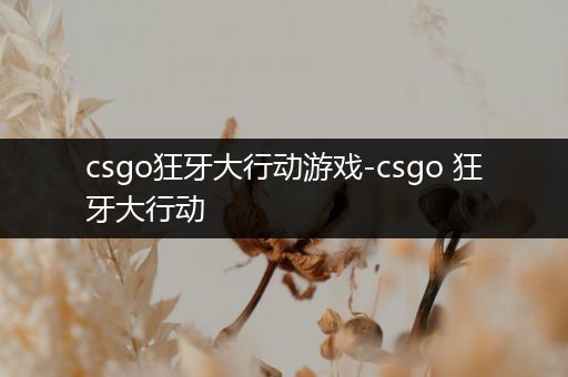 csgo狂牙大行动游戏-csgo 狂牙大行动