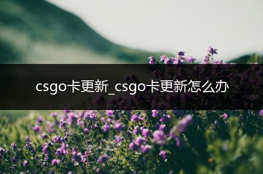 csgo卡更新_csgo卡更新怎么办