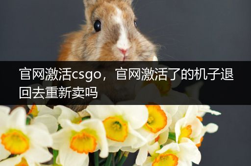 官网激活csgo，官网激活了的机子退回去重新卖吗