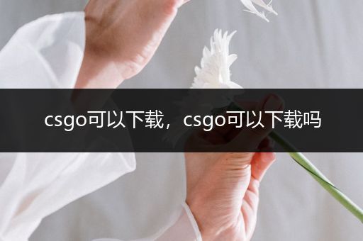 csgo可以下载，csgo可以下载吗