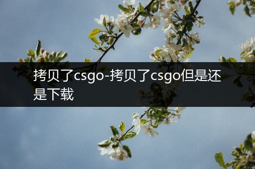 拷贝了csgo-拷贝了csgo但是还是下载