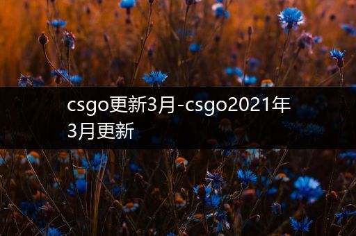 csgo更新3月-csgo2021年3月更新