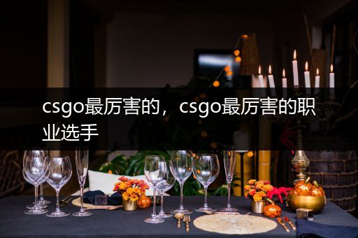 csgo最厉害的，csgo最厉害的职业选手