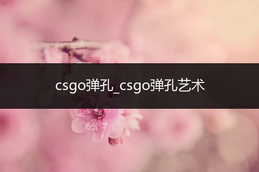 csgo弹孔_csgo弹孔艺术