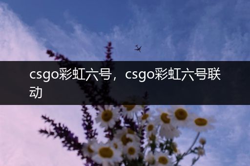 csgo彩虹六号，csgo彩虹六号联动