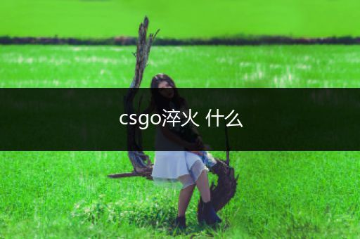 csgo淬火 什么