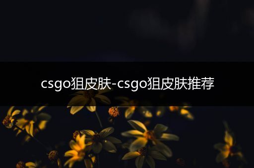 csgo狙皮肤-csgo狙皮肤推荐