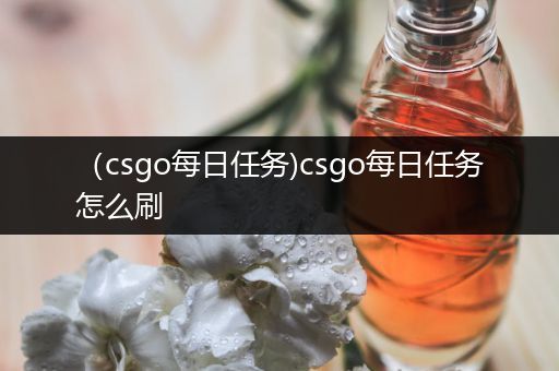 （csgo每日任务)csgo每日任务怎么刷