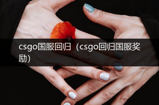 csgo国服回归（csgo回归国服奖励）