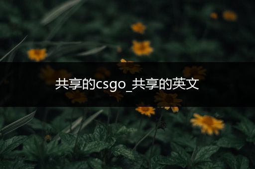 共享的csgo_共享的英文