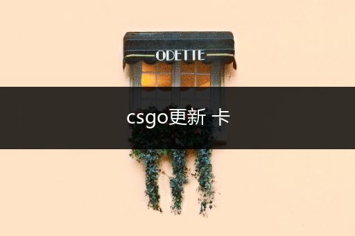 csgo更新 卡