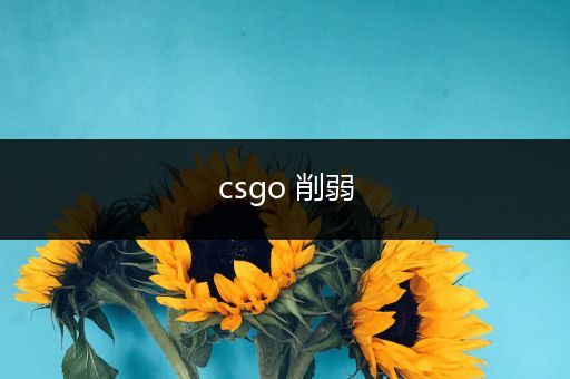 csgo 削弱