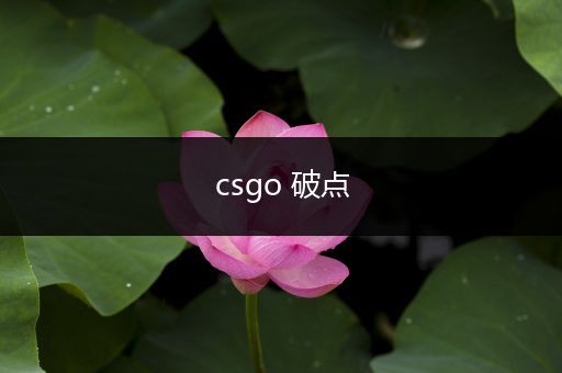 csgo 破点