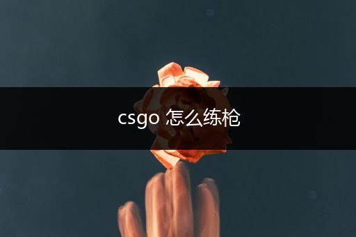 csgo 怎么练枪