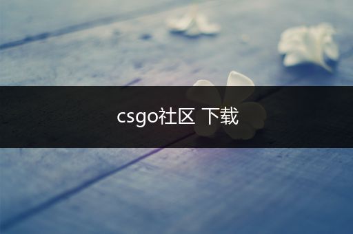 csgo社区 下载