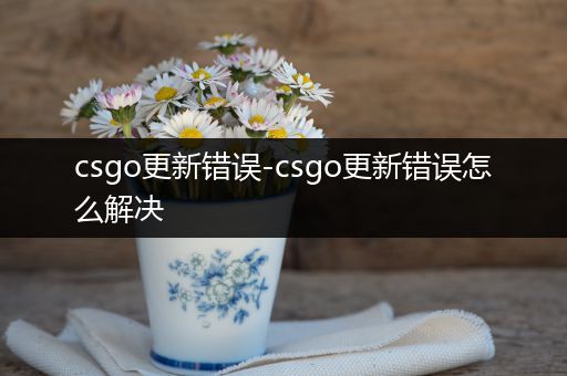 csgo更新错误-csgo更新错误怎么解决