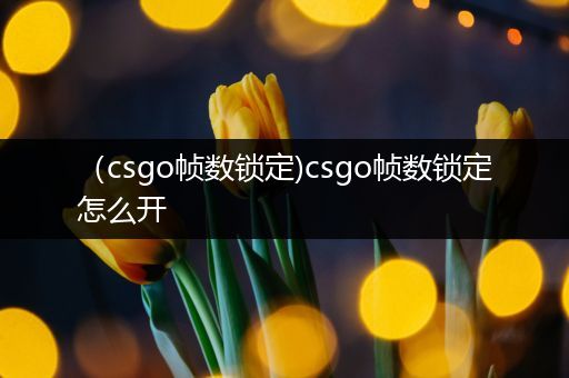 （csgo帧数锁定)csgo帧数锁定怎么开