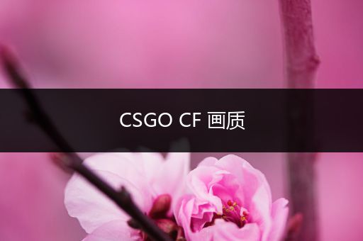 CSGO CF 画质