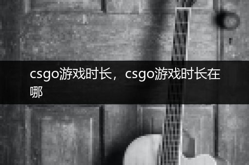 csgo游戏时长，csgo游戏时长在哪