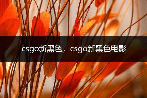 csgo新黑色，csgo新黑色电影