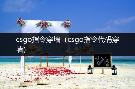 csgo指令穿墙（csgo指令代码穿墙）