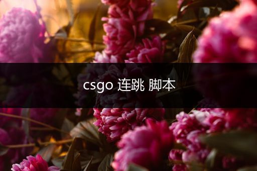 csgo 连跳 脚本