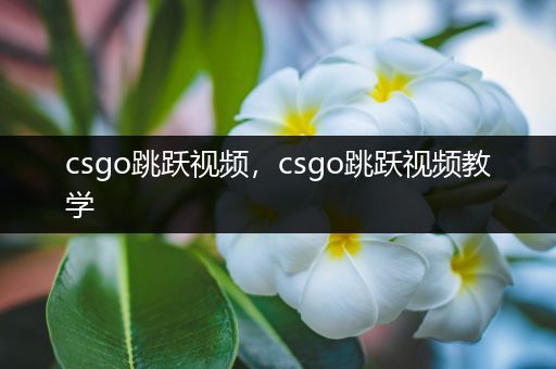 csgo跳跃视频，csgo跳跃视频教学