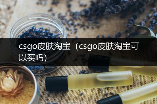 csgo皮肤淘宝（csgo皮肤淘宝可以买吗）