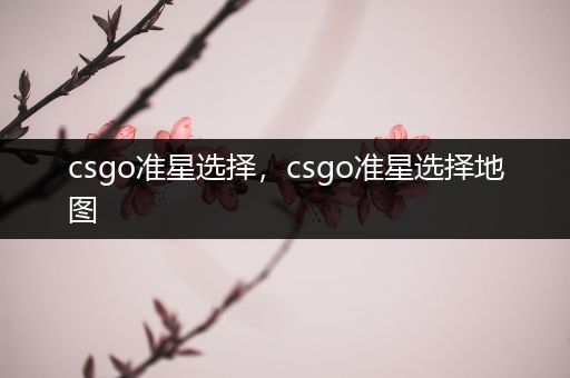 csgo准星选择，csgo准星选择地图