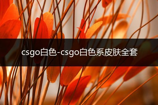 csgo白色-csgo白色系皮肤全套