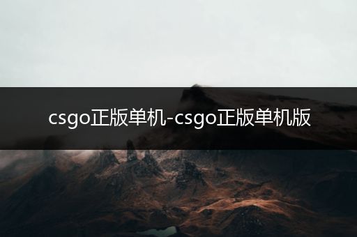 csgo正版单机-csgo正版单机版