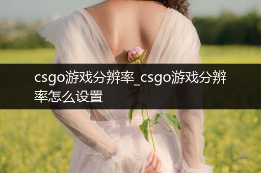 csgo游戏分辨率_csgo游戏分辨率怎么设置