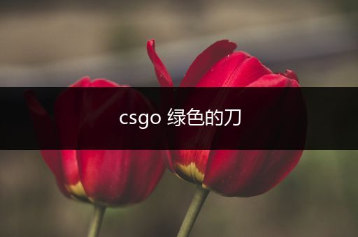 csgo 绿色的刀