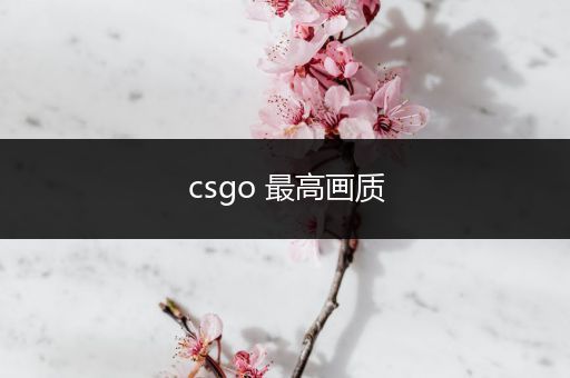 csgo 最高画质