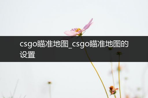 csgo瞄准地图_csgo瞄准地图的设置