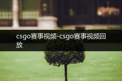 csgo赛事视频-csgo赛事视频回放