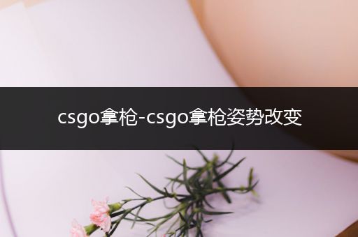 csgo拿枪-csgo拿枪姿势改变