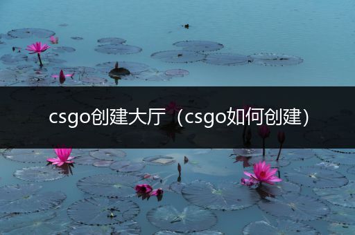 csgo创建大厅（csgo如何创建）