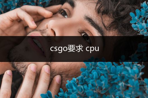 csgo要求 cpu