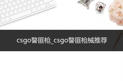 csgo警匪枪_csgo警匪枪械推荐